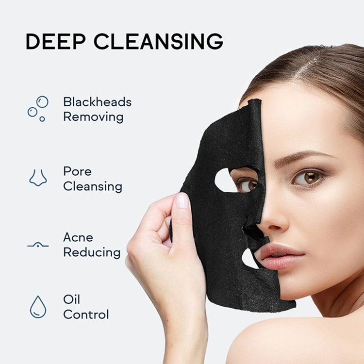 Advanced Charcoal Facial Mask Sheet Deep Cleaning Charcoal Face Mask Skin Care